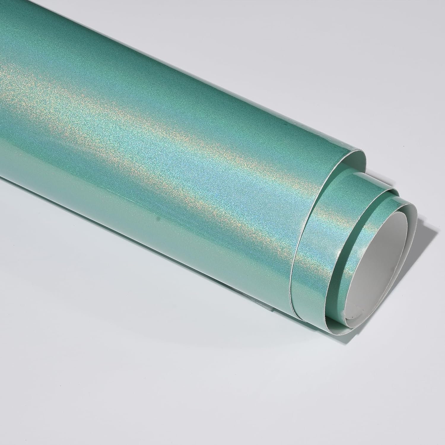 Chameleon Galaxy Teal Color Change Car Vinyl Wrap, Gloss Rainbow Metallic Color Shift Car Wrap Film with Air Release Technology for Vehicle Exterior Decoration, 59.84" x 29.52"