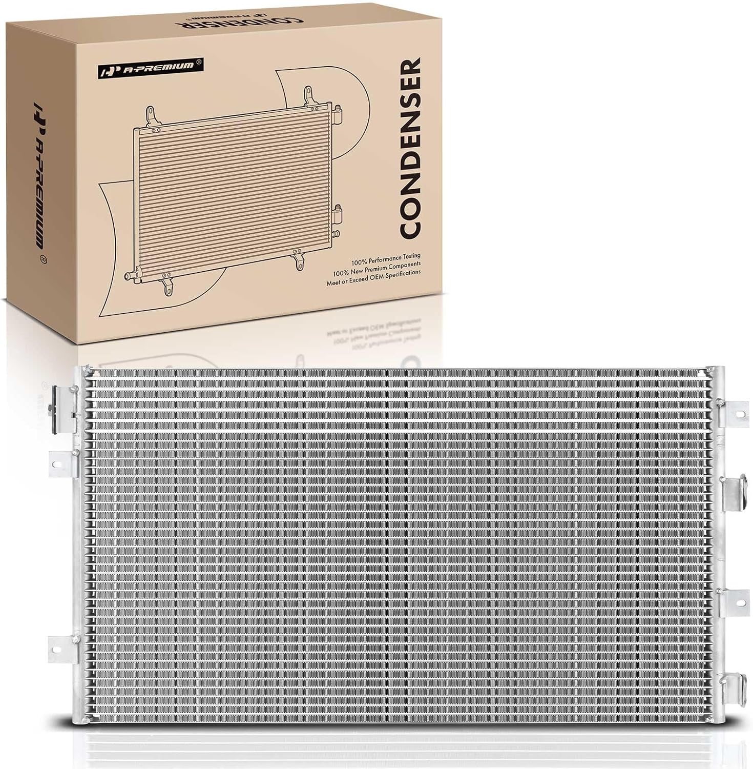 A-Premium Air Conditioning A/C Condenser Compatible with Dodge Stratus 2005-2006 & Chrysler Sebring 2005-2006, Replace# 7-4995, 5143537AA