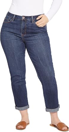 Seven7 Womens High Rise Weeend Slim Boyfriend Jean