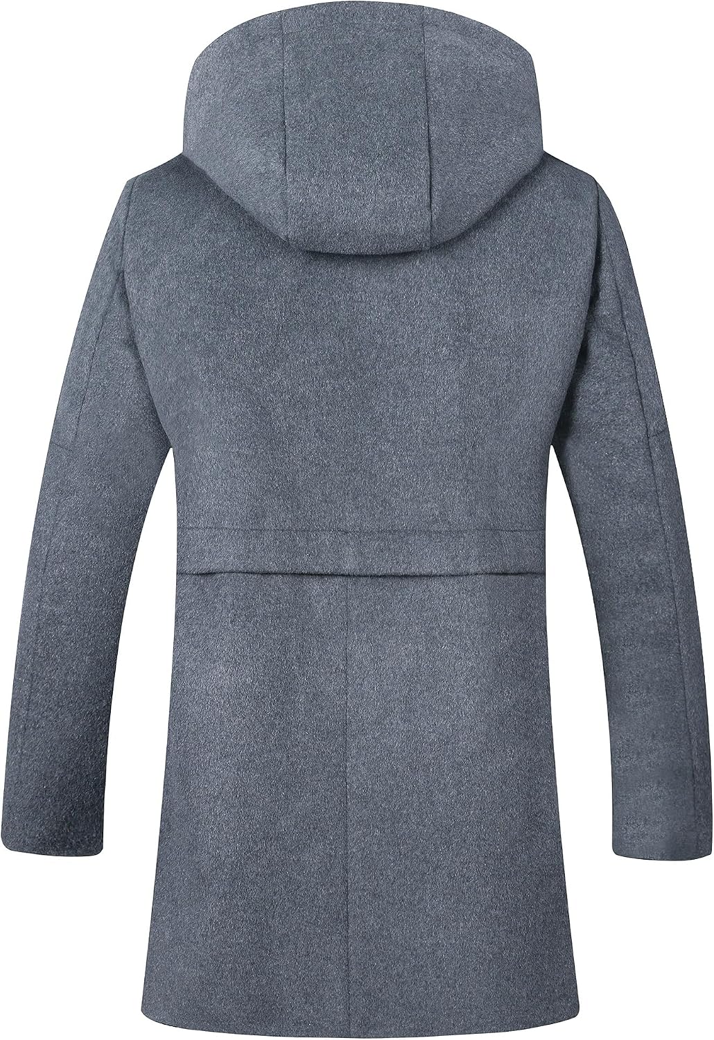 ELETOP Men's Trench Coat Winter Wool Jacket Long Business Overcoat Pea Coat
