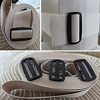 Vista 6 de Correa de nailon de 2 pulgadas con clips deslizantes de plástico Tri-Glide, correa de nailon resistente de 10, 25, 50 yardas