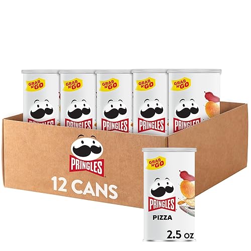 Vista 27 de Pringles - Botana de papas fritas, sabor a barbacoa, Grab and Go, lata de 2.5 onzas (paquete de 12)