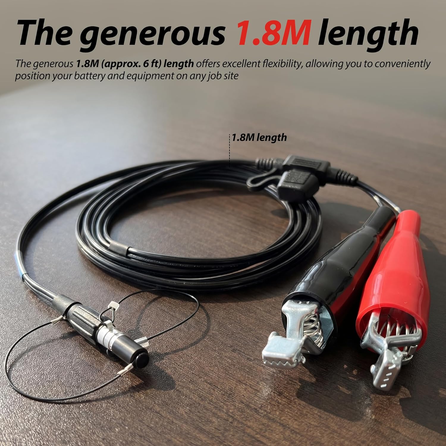 12V Power Cable Compatible with Trimble 4700 4800 5700 5800 R6 R7 R8 R10 GPS RTK GNSS Receiver, 7 Pin to Alligator Clips, 46125-20