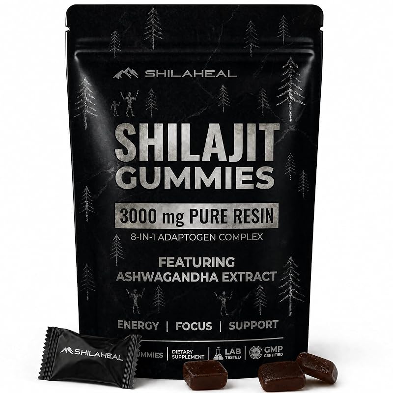SHILAHEAL Gomas de Shilajit com ácido fúlvico 78% — 60 gomas