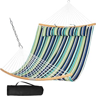 Sponsored Ad - SUNCREAT Hammocks for Outside Hanging Tree Hammock for Outdoor, Large Replacement Hammock for Stand, Green ...