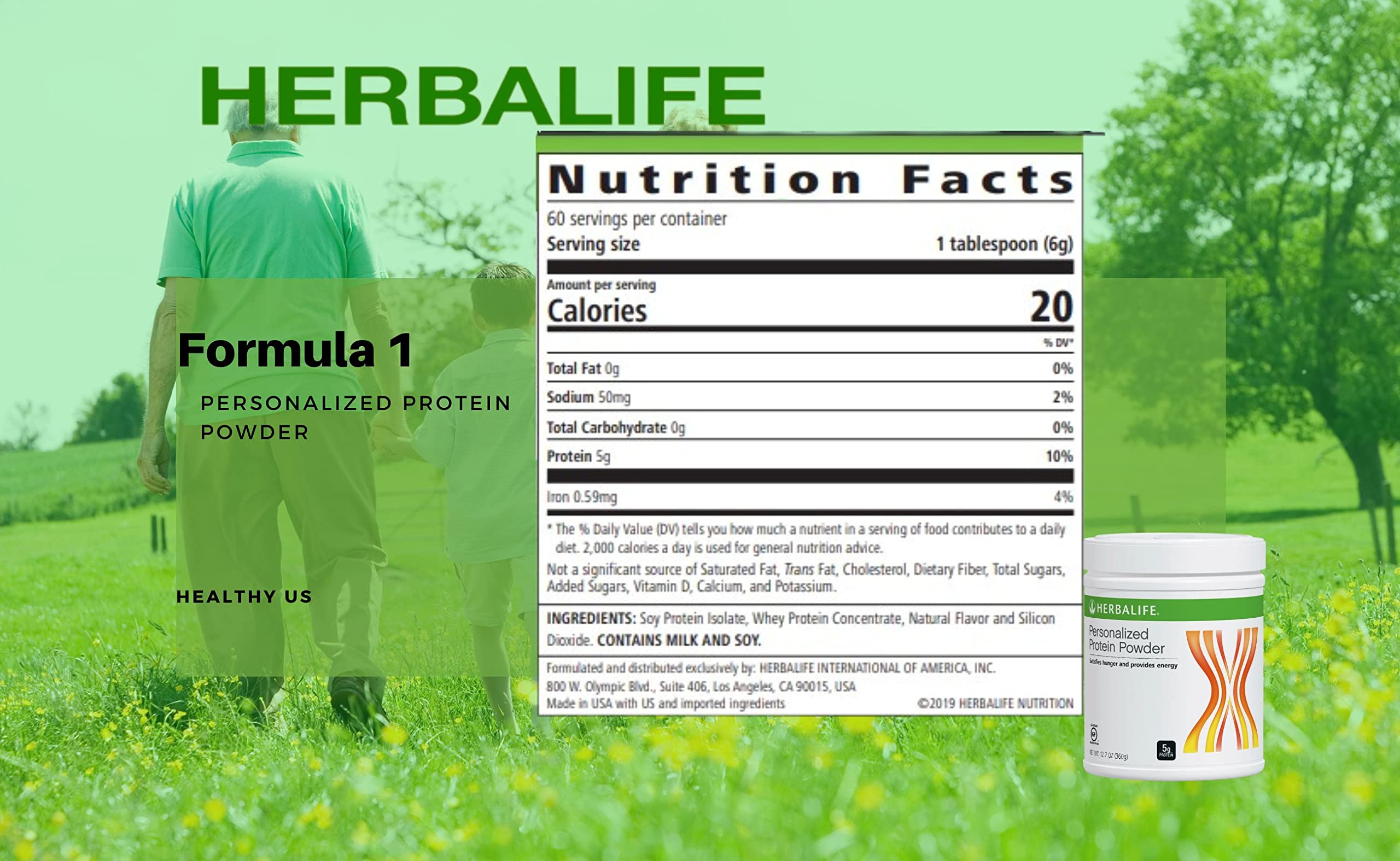 HERBALIFE Formula 1 Four Combo (Strawberry Cheesecake 750g) Healthy Nutritional Shake Mix-Herbal Aloe Concentrate Pint 473ml-PERSONALIZED Protein Powder 360g and Herbal Tea Concentrate 51g — Amazon image 5