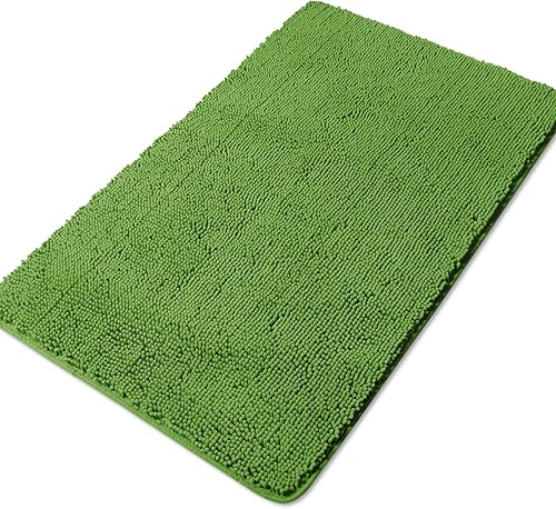 Miniatura 58 de Yeaban Alfombras de baño gris oscuro – Gruesas alfombras de baño de chenilla | Alfombras de baño absorbentes y lavables antideslizantes, alfombras