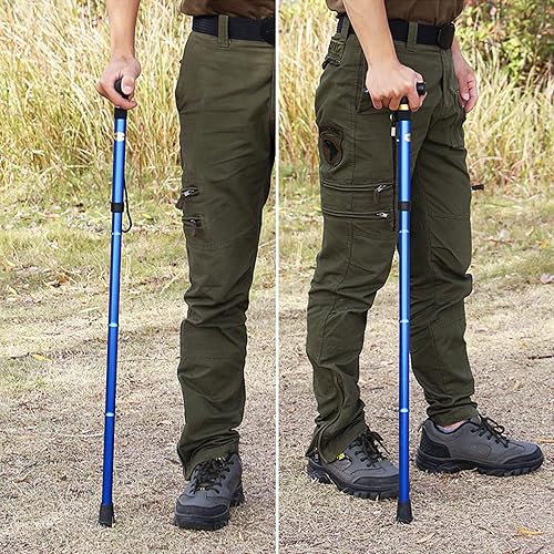 Miniatura 4 de GKK Bastón plegable plegable plegable para hombres mujeres ligero ajustable portátil ayuda de equilibrio de movilidad ayuda ideal para la vida