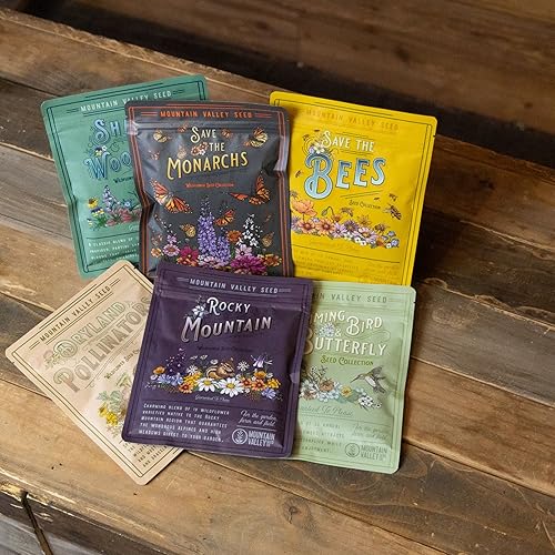 Miniatura 2 de Wildflower Seeds Collection - 500000 Bulk Seeds - 6 Different Mixes Including Hummingbird  Butterfly Save The Monarchs Save The Bees Shaded Woodland