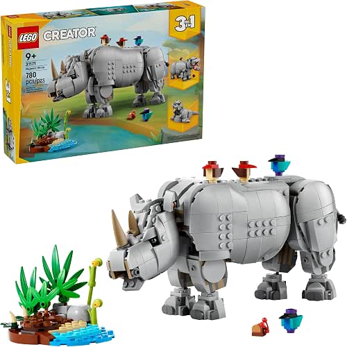 LEGO Creator 3 in 1 Wild Animals: Majestic Rhino with