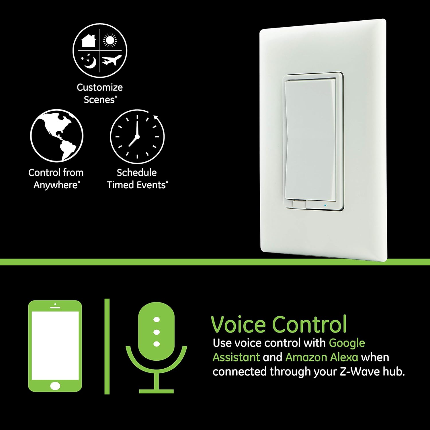 Onе-Dау Sаlе: Uр tо 80% оƒƒ Enbrighten Z-Wave Smart Rocker Light Dimmer with QuickFit and SimpleWire, 3-Way, Works with Alexa, Google Assistant, ZWave Hub Required, Repeater/Range Extender, White & Light Almond, 2-Pack, 47898