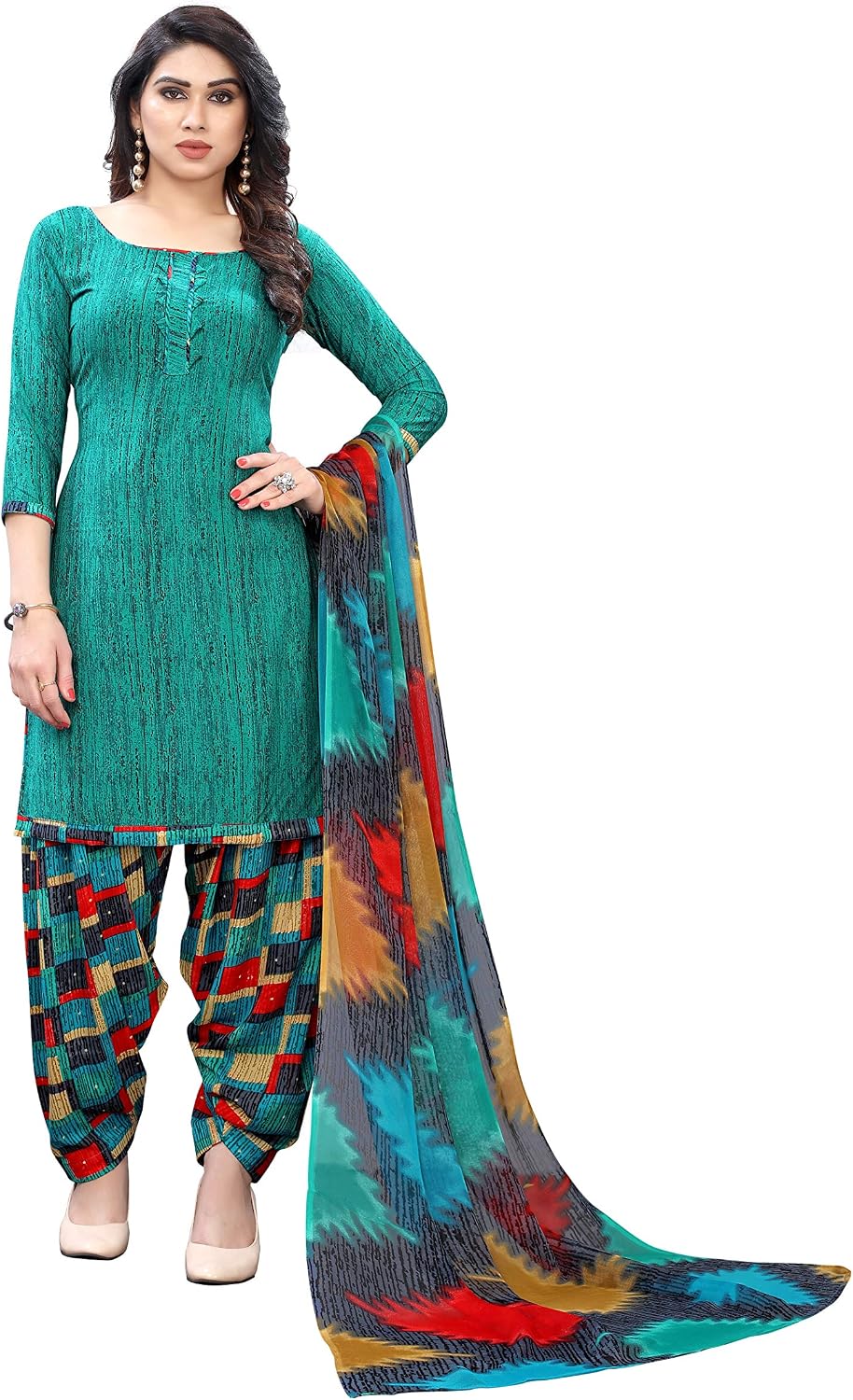 Yashika Women's Crepe Dress Material