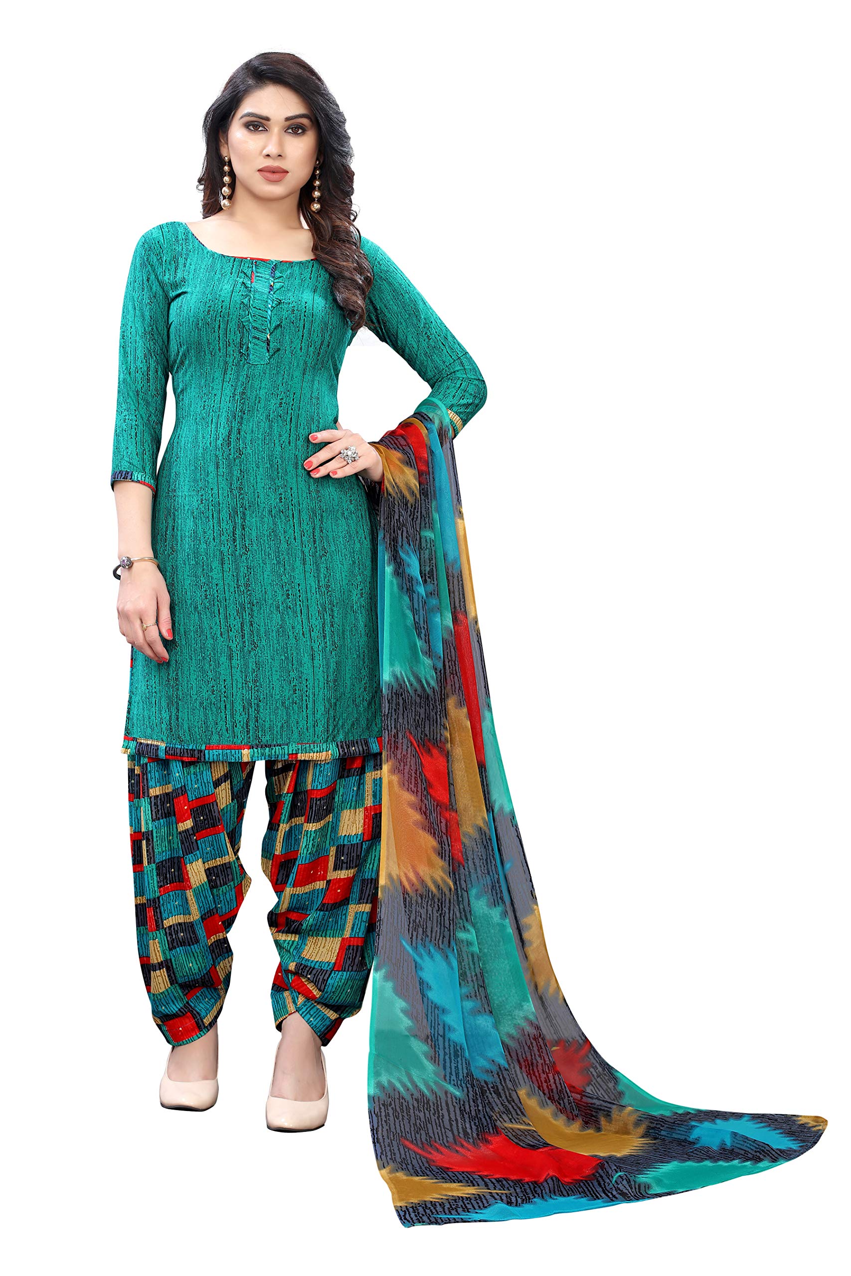 Women's Crepe Dress Material