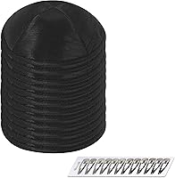 Vista 31 de Zion Judaica Deluxe Raw Silk Kippot Paquetes a granel o kipá individual incluye clips gratis