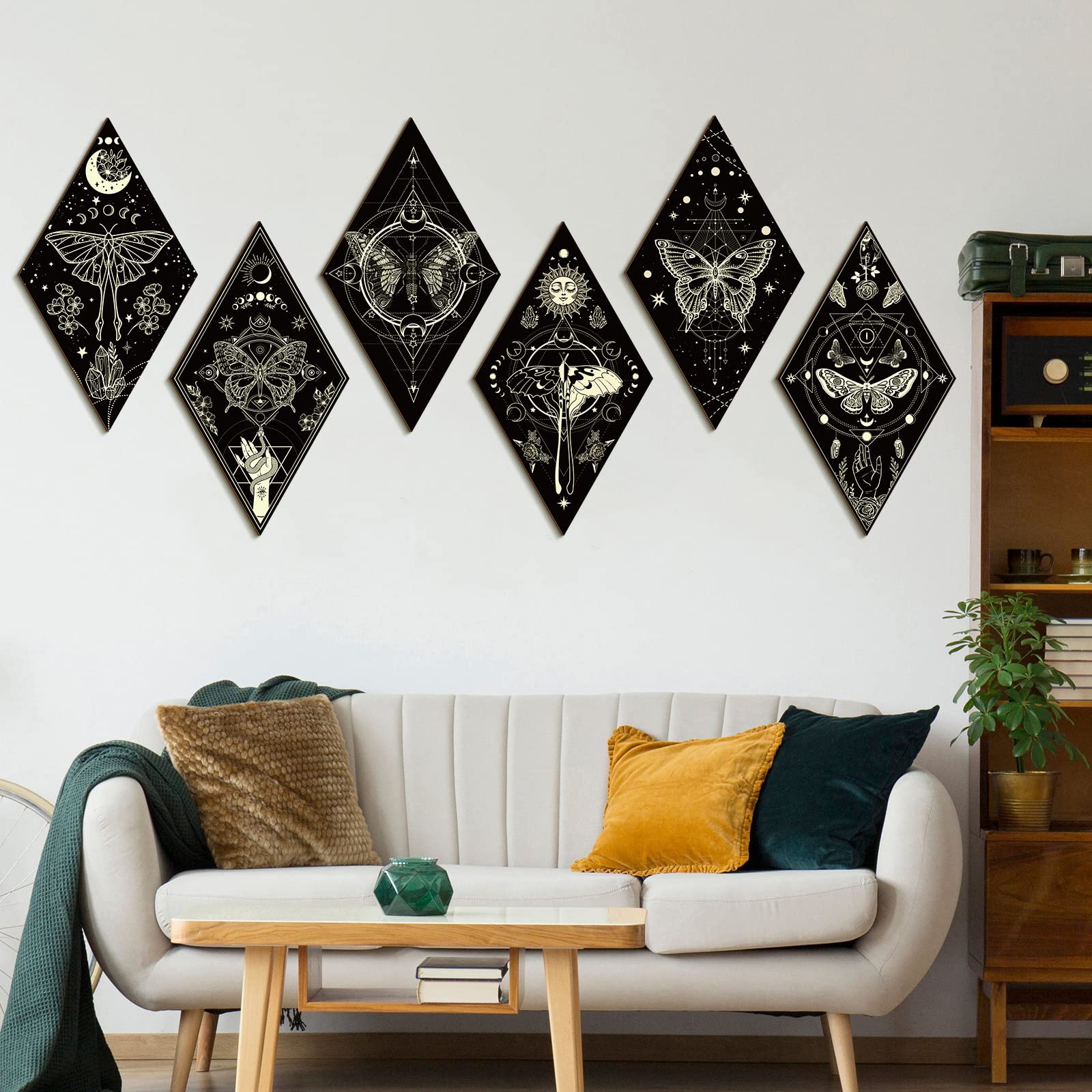 PLIGREAT 324 Pcs Gold Star Wall Stickers Warm Stars Wall Decals For