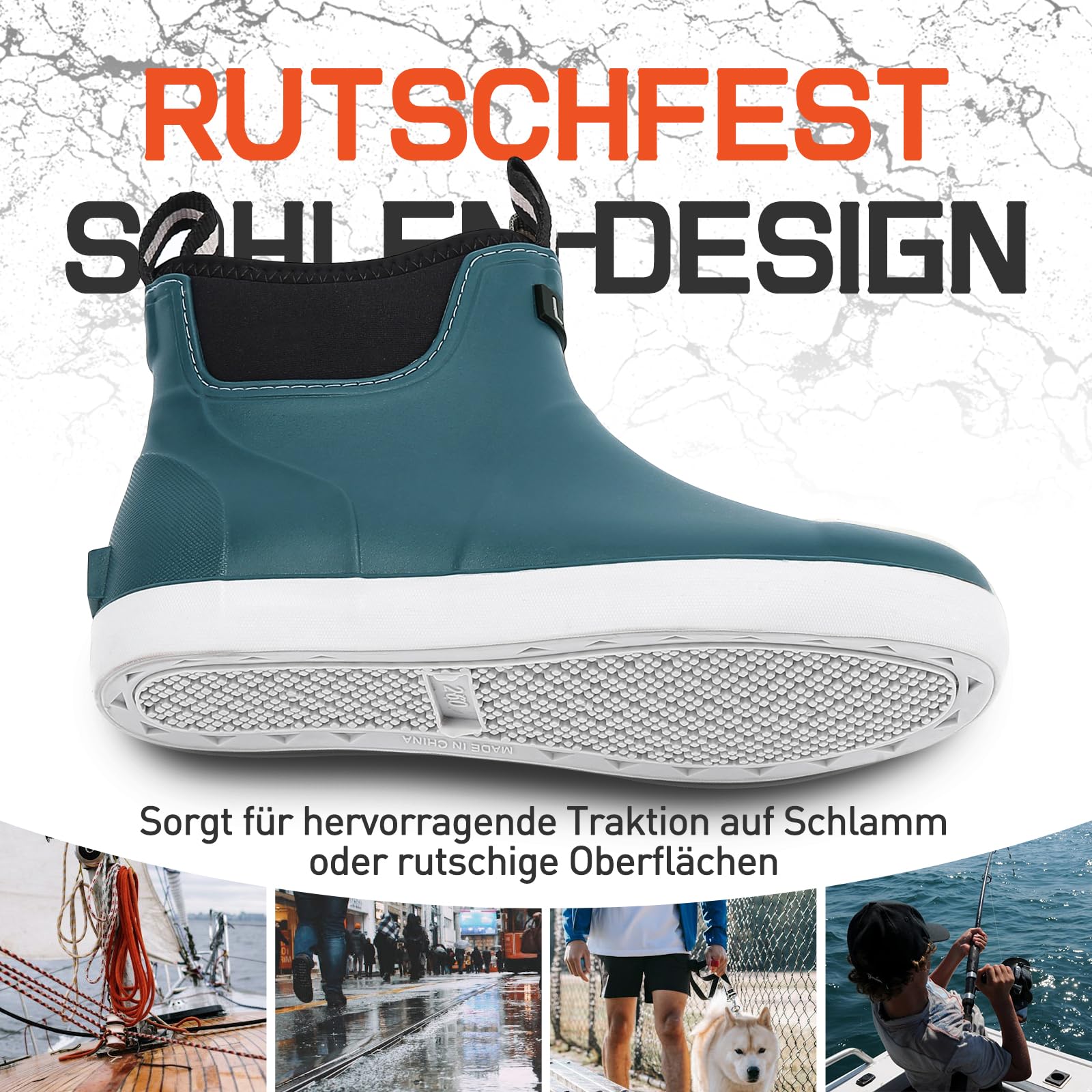 Stivali Pioggia Gomma Uomo, Stivaletti Antinfortunistica Uomo, Stivali Da Pesca, Antiscivolo Comode Shorty Boots Scarpe Da Giardino