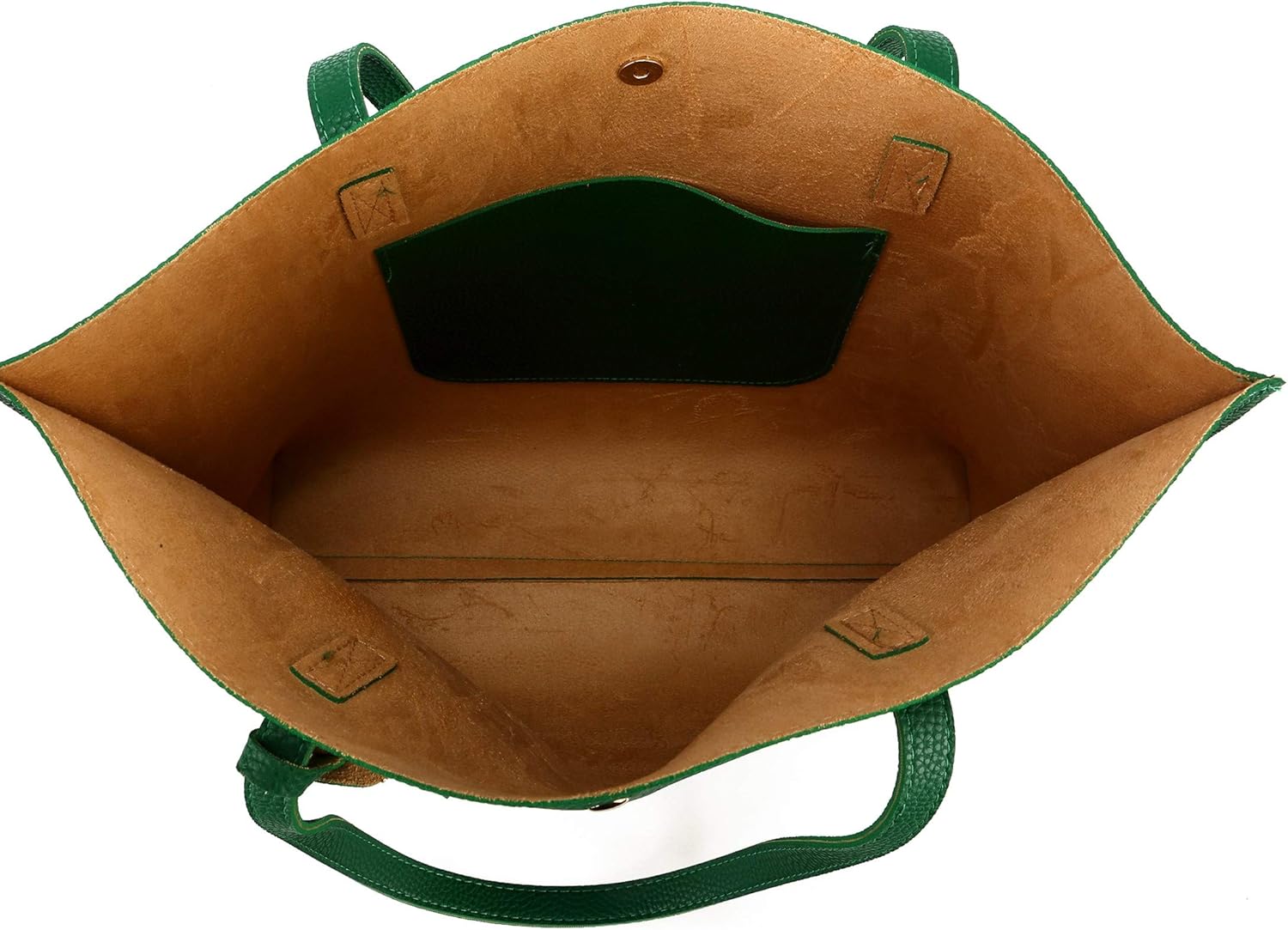 Women Tote Bags Top Handle Satchel Handbags PU Faux Leather Tote Bag with Tassel Shoulder Purse - Image 4