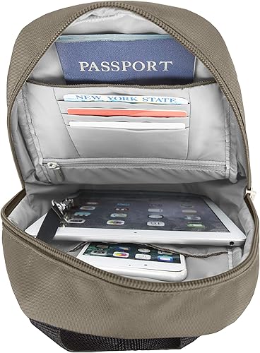 Miniatura 3 de Travelon Bolso bandolera clásico Nuez moscada Travelon Bolsa bandolera clásica antirrobo