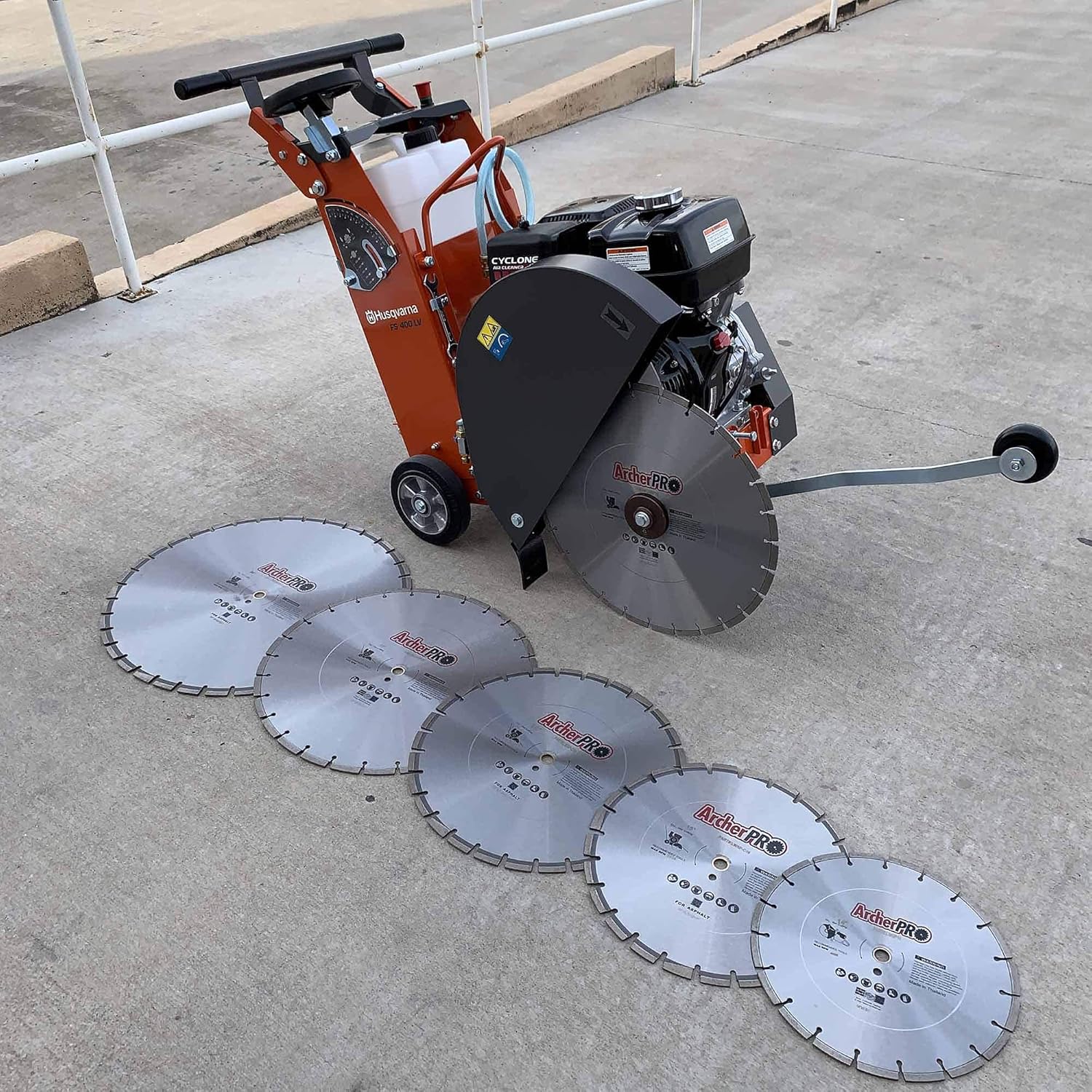 Archer PRO 18" in. Turbo Diamond Saw Blades for Fast Reinforced Concrete Cutting and Cured Concrete Cutting. for Cut-Off saws and Walk-Behind saws up to 13 HP.