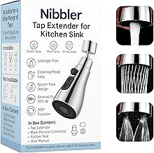 Nibbler ® Tap Extender for Kitchen Sink, Upgrade Your Kitchen with Flexible Faucet with Extension for Convenient Use & Easy Access, Alpha 1