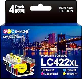 GPC Image LC422XL LC-422XLVAL Ink Cartridges Value Pack Replacement for Brother LC422 LC-422 XL LC422XLVAL Compatible for ...