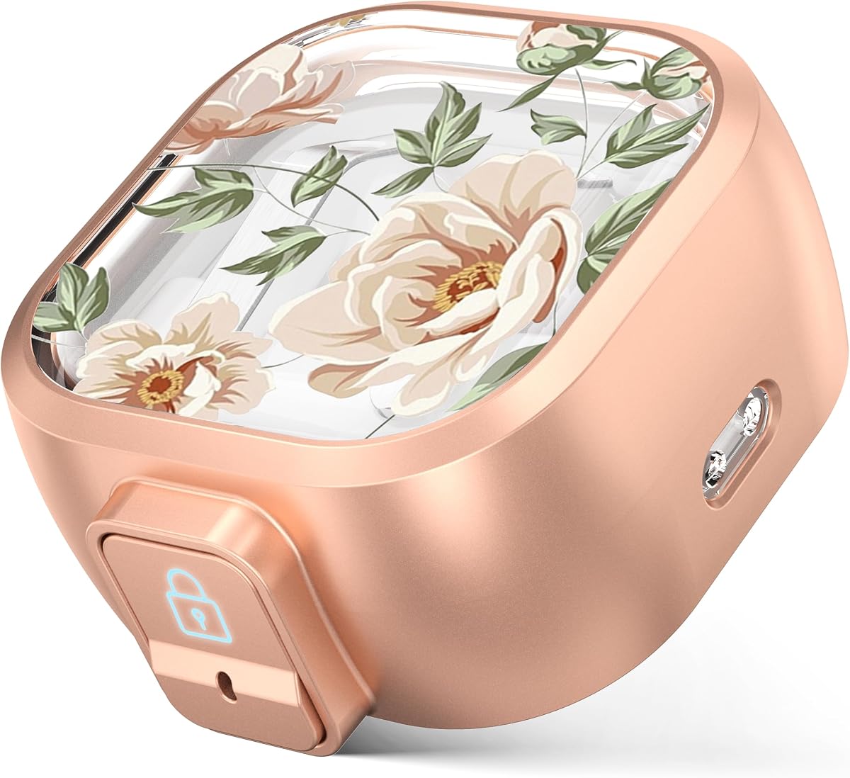 for Samsung Galaxy Buds 4 Pro Case/Buds 4 Case 2026 with Safety Lock | Dual Protection, Cute Hard Earbuds Cover, Easy to Install, Compatible with MagSafe, Dust Resistant, TPU & PC, Nude Rose