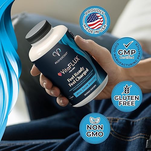 Miniatura 4 de VitaFLUX Triple Power Suplemento de óxido nítrico para rendimiento masculino resistencia energía recuperación L Arginina 2000 mg L citrulina 1000 mg