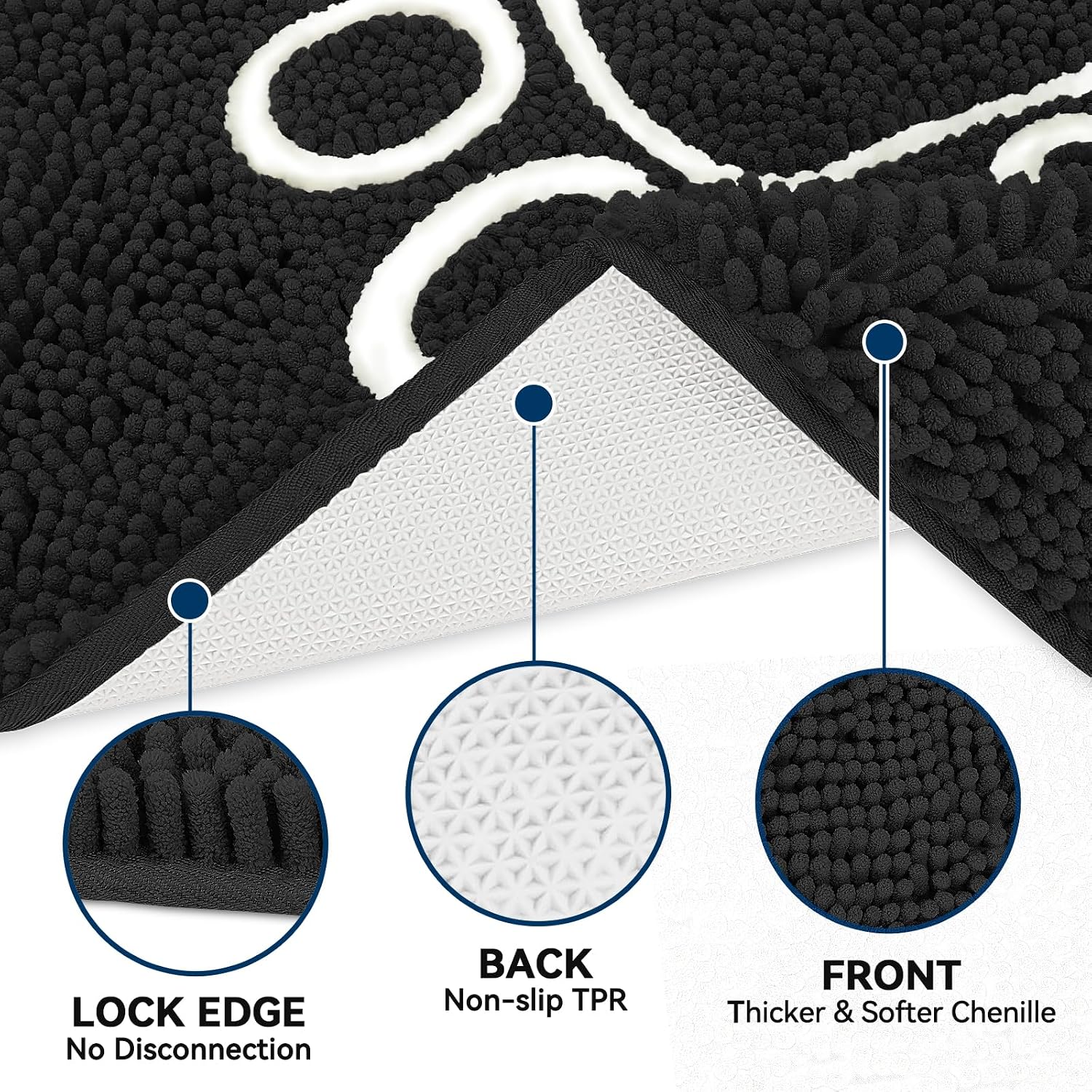 Bcoimo Super Absorbent Dog Door Mat, 60"*24" Anti Slip Mat for Muddy Paws, Pet Rugs for Dirty Paws Washable that Absorbs Moisture and Dirt, for Dog Cage and Pet Resting Carpet