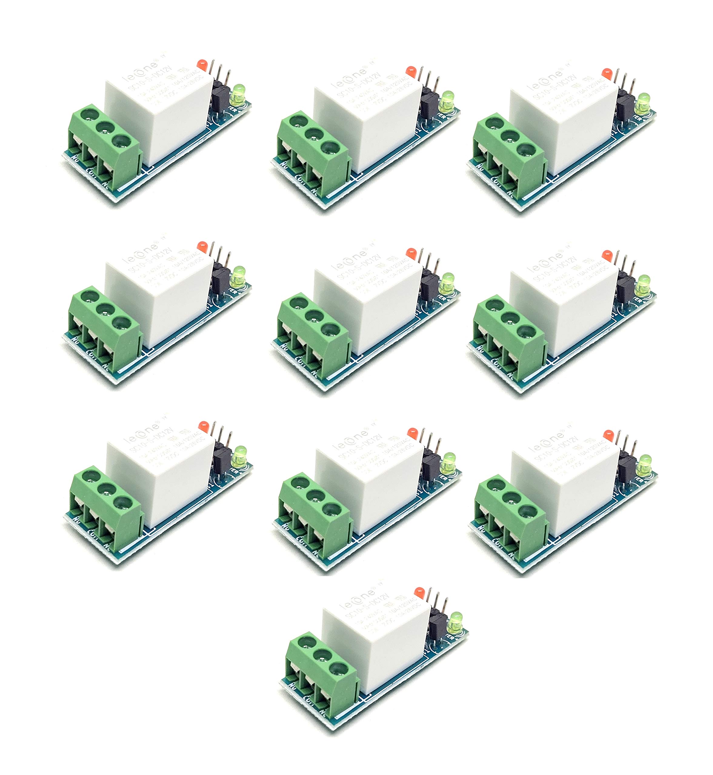 INVENTO 10Pcs 12V 10A 1 Channel Relay Module Low Level Trigger for Home automation DIY Projects (B08KJH5PGX) Amazon Price History, Amazon Price Tracker