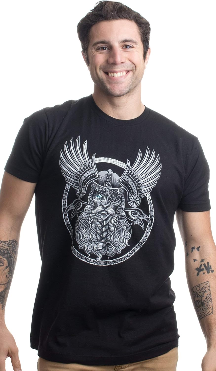 Odin | Norse Mythology God Valkyrie Valhalla Viking Raven Nordic Thor T-Shirt