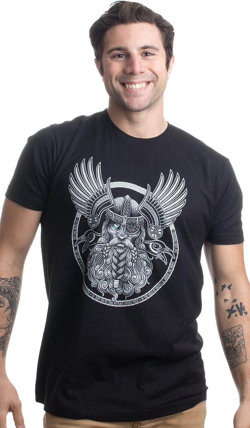 Miniatura 3 de Odin Camiseta de Thor nórdico de la mitología nórdica de Dios Valkyrie Valhalla Viking Raven