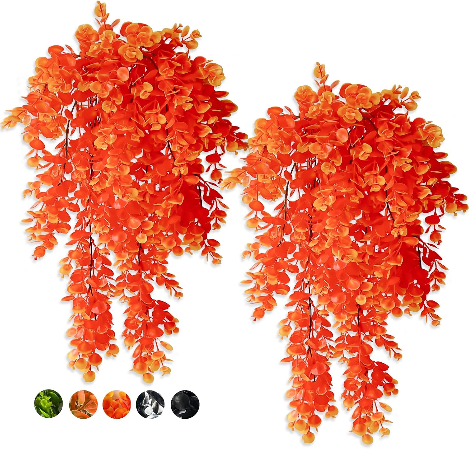 Gorgeous Faux Hanging Plants 4-Pack