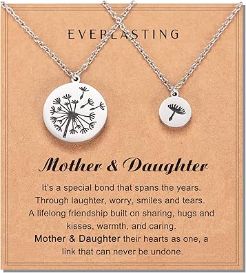 Shonyin Mother Daughter Gift Necklace Set That s Simple and Meaningful