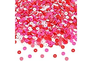 Augshy 4200pcs Valentine's Day Clay Beads for Bracelet