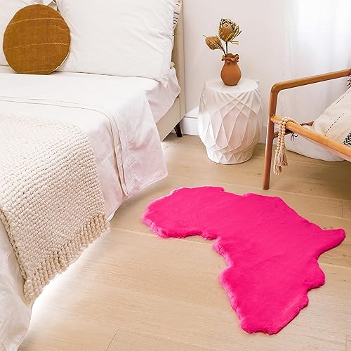 Miniatura 3 de Lith Home - Decoración africana del hogar para sala de estar, dormitorio, guardería, oficinafelpa y conejo suave de piel sintética o manta de 3 x 3