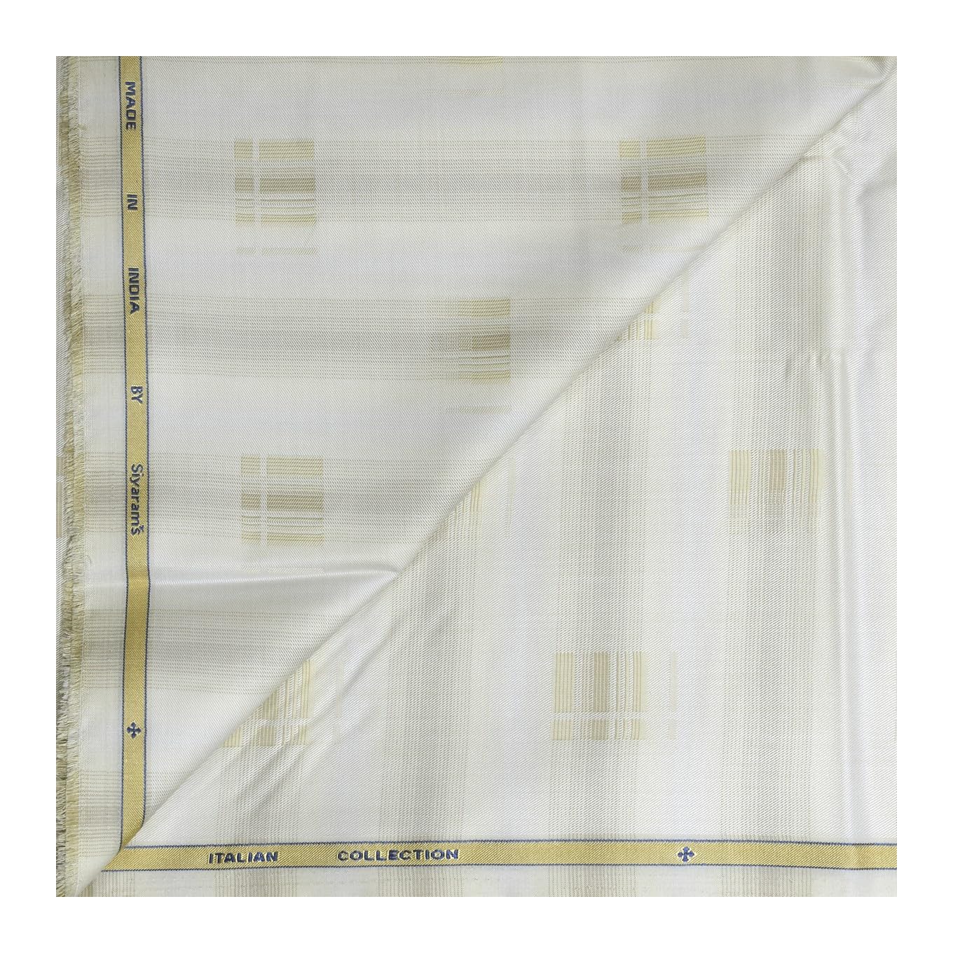 siyaram's Fine Bamboo Giza Italian Collection With Anti-Bacterial Beige Self Design Unstitched Shirt Fabric - 1.60 meters.-picture-2