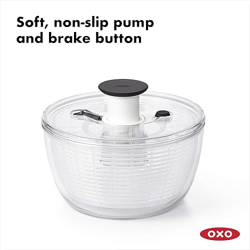 Miniatura 2 de Oxo Good Grips - Spinner de ensalada de 5 cuartos de galón transparente