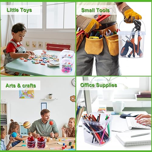 Vista 6 de Macarrie Paquete de 50 recipientes cuadrados de 68 onzas con tapas, contenedores de plástico transparente para almacenamiento de alimentos