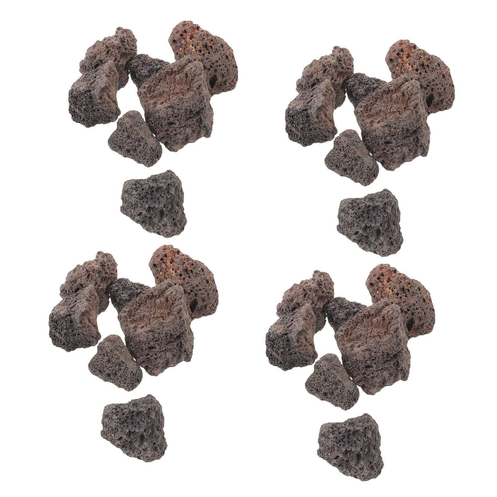 COLLBATH Skała wulkaniczna do akwarium: naturalne czarne kamienie lawowe, kamienie wulkaniczne pumeksowe, dekoracyjne do akwarium, terrarium, dekoracja ogrodu, 1,1 kg