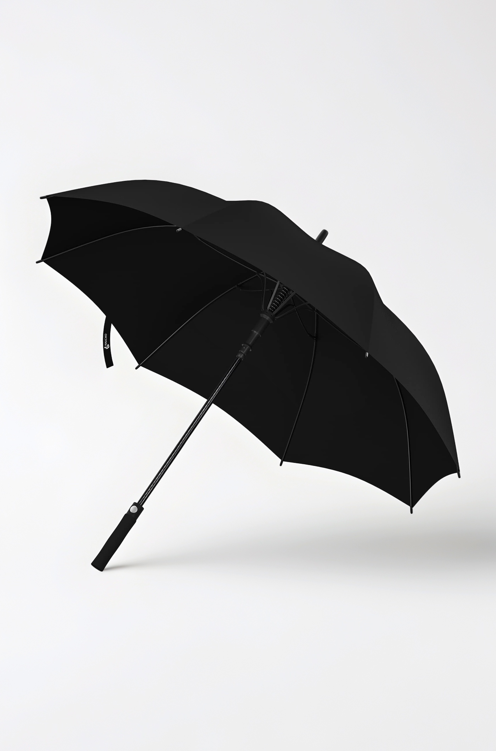 60inch Big Umbrella for man, Auto Open Golf Rain Umbrella with cover, Windproof, Waterproof and UV Protection Umbrella Big Size for 2-3 Men, Women and Family (Black)