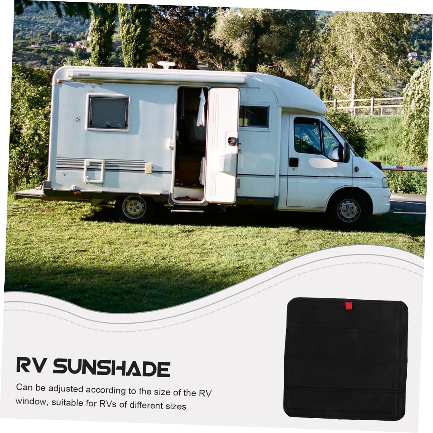 Zerodeko RV Reflective Sunshade Vent Cover for Skylight Privacy Protection Thermal Insulation and UV Shield Fits RV Trailers and Campers