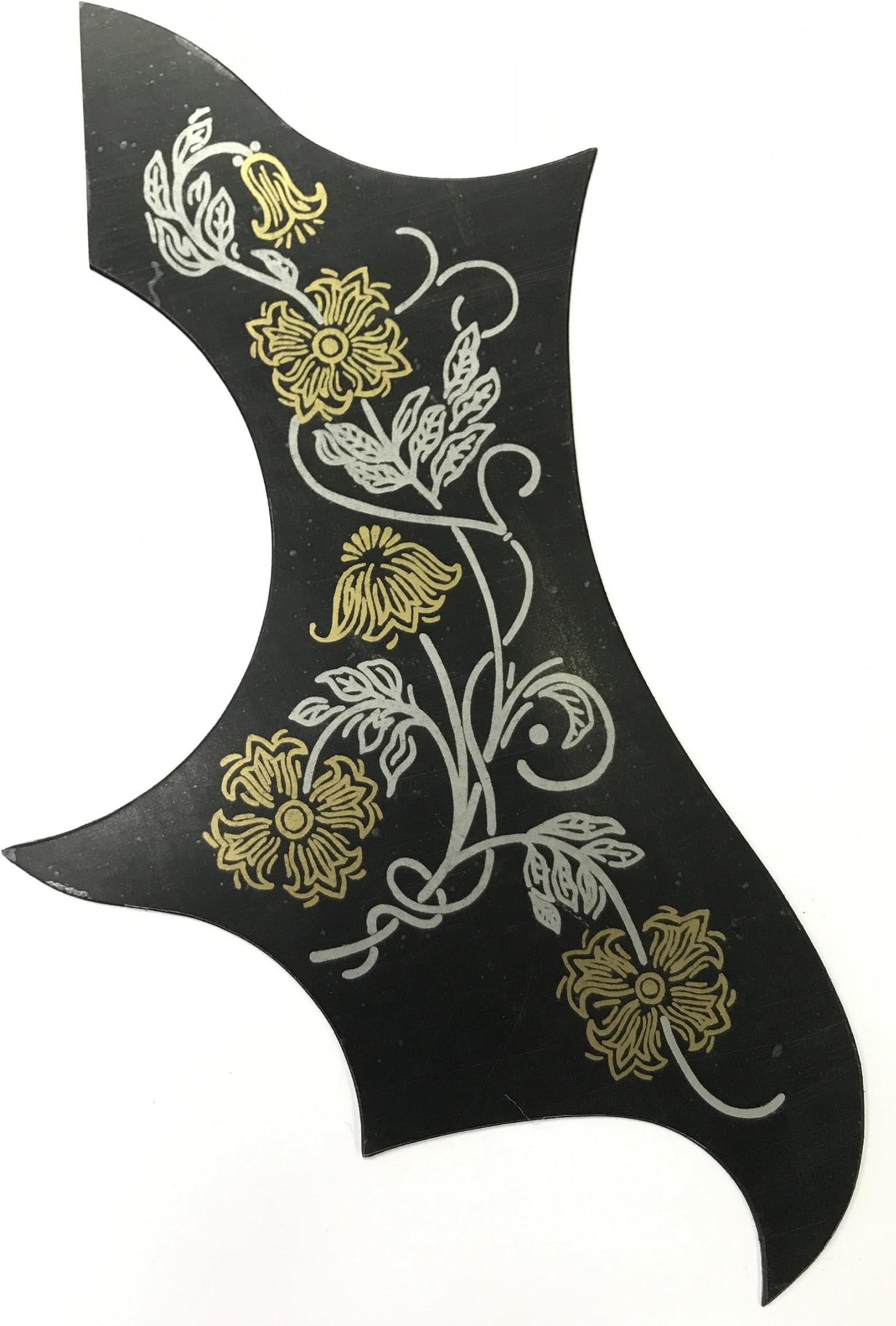 (MADE IN JAPAN) Black pickguard for acoustic guitar 27.4 x 17.6cm