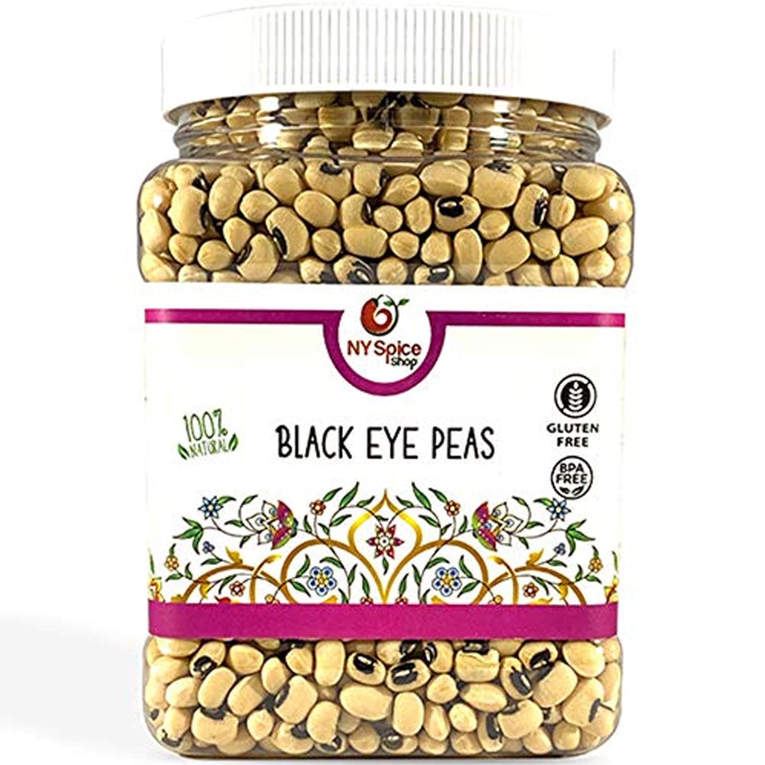 NY SPICE SHOP Black Eye Peas (Cowpeas) 1.5 Pound Indian