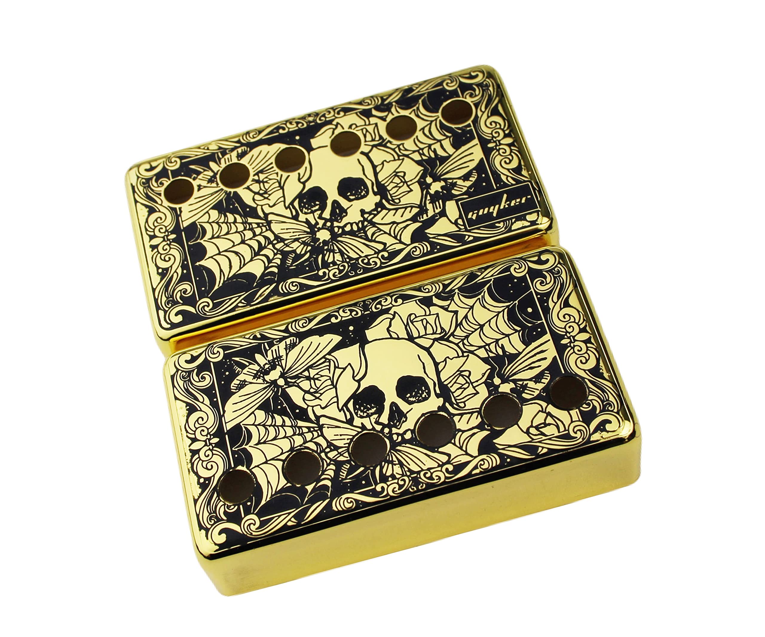 KAISH Set of 2 Humbucker Guitar Pickup Cover Brass