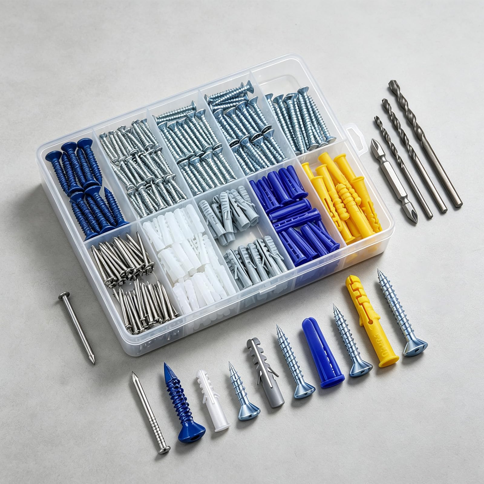Drywall Anchor Kit - 270 Pieces -4 Drywall Anchor Kit - 270 Pieces -4