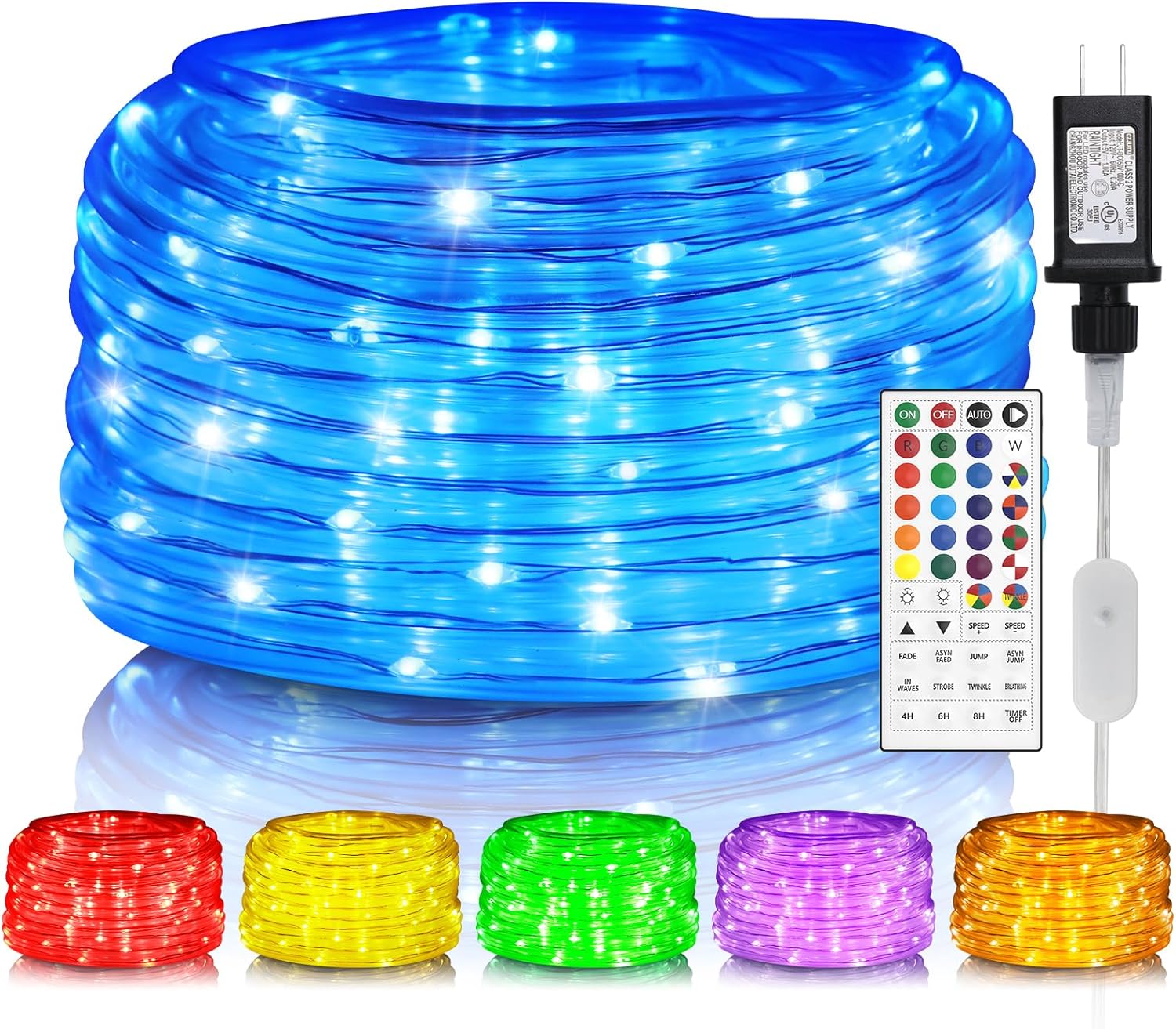 Amazon.com: Soiarllt Rope Lights for Outside, 40FT 120LED Color ...