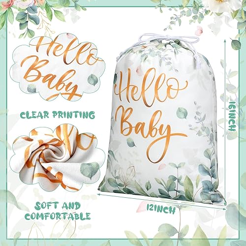 Miniatura 2 de 2 bolsas de regalo de tela con cordón, envoltura de regalo reutilizable, bolsa de regalo grande de 15.75 x 11.81 pulgadas, bolsa de regalo grande de