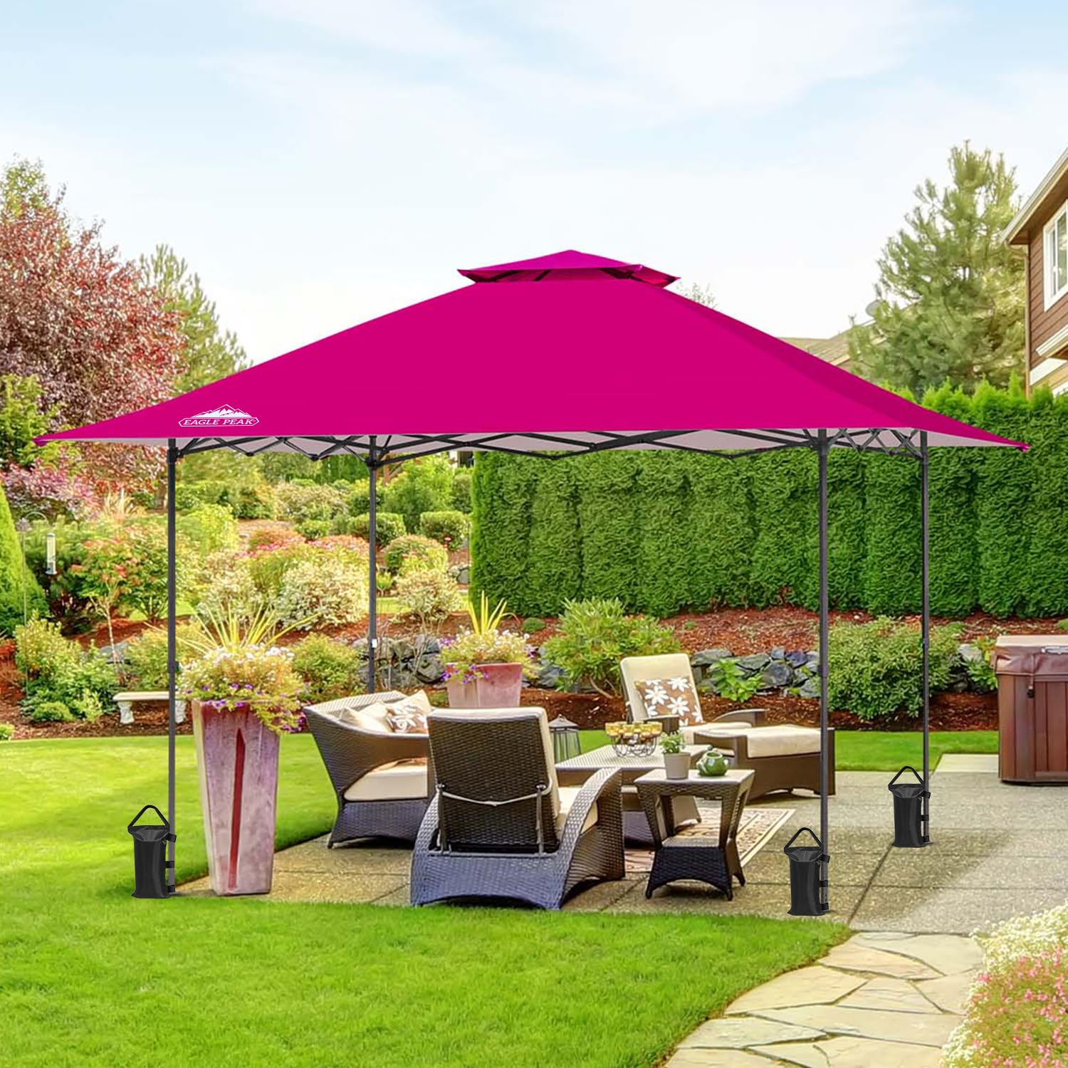 Amazon.com : EAGLE PEAK 13x13 Straight Leg Pop Up Canopy