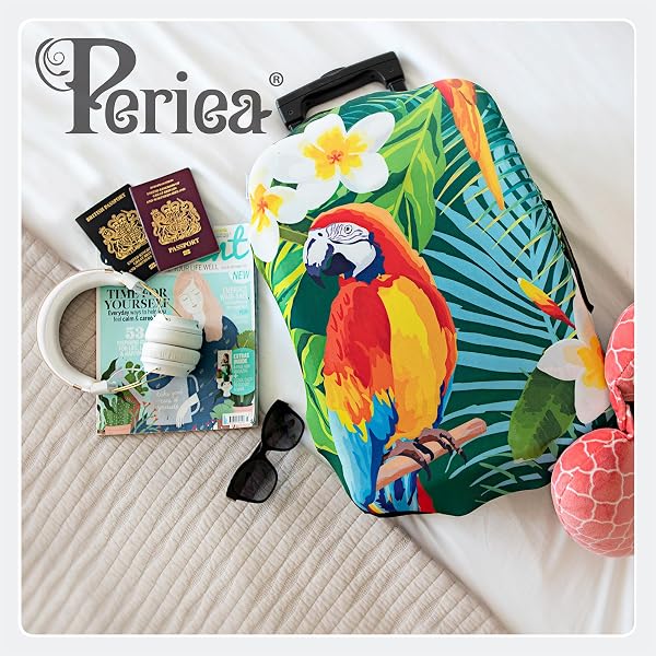 Periea Luggage Covers for Suitcases β Suitcase Cover β Premium Elasticated Material β Small, Medium, Large or Extra Large - 2