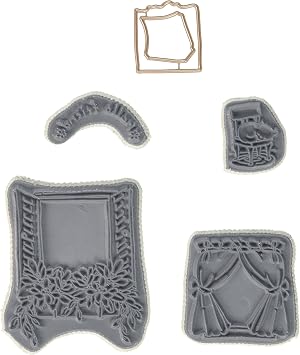 Art Impressions 4760 Mini Try Folds Cling Rubber Stamps, 10" x 4.5", Garden Window, Silver